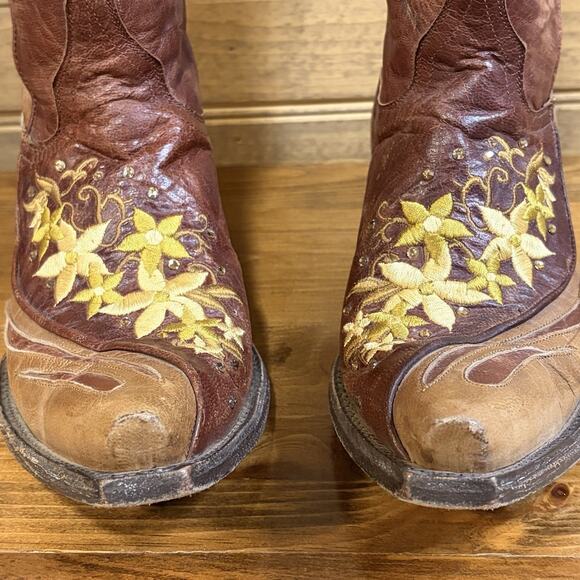 Old Gringo Women’s Western Boots Lila L-1052-3 Size 7B Two Tone Embroidery Bling - Picture 13 of 16